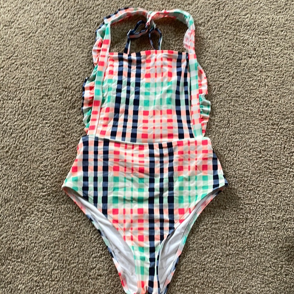 Aerie Plaid One Piece Swimsuit